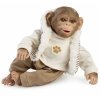 Guca 987 REBORN OPIČKA realistická opička miminko s měkkým látkovým tělem 32 cm