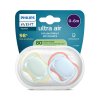 Philips AVENT Šidítko Ultra air modrá/zelená 0-6m, chlapec, 2ks3