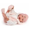 Guca 10284 OLIVIE zátěžová realistická panenka miminko s měkkým látkovým tělem 42cm 2