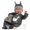 4 74107 Llorens 74107 NEW BORN realistická panenka miminko se zvuky a měkkým látkovým tělem 42 cm 1