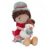 little dutch vanocni plysova panenka jake 35cm se snehulakem 12m