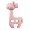 diaperchamp silikonove kousatko zirafa bite me raff old pink 3m