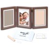 baby art dreveny ramecek pro otisk my baby touch double brown 1