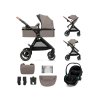kinderkraft kocarek kombinovany 3v1 esme pro sand beige s autosedackou