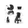kinderkraft prime 3 venezian black 3v1 kocarek kombinovany autosedacka 1