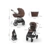 kinderkraft prime 3 velvet mocca 3v1 kocarek kombinovany autosedacka 1