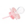 canpol babies dudlik 6 18m silikonovy tresinka pastels ruzovy 1