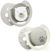 4579 lovi dudlik 6 18m buddy bear 2ks silikonovy dynamicky bezovy