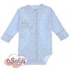 SOFIJA Body dl.rukáv HVĚZDIČKA překládací MODRÉ vel. 68cm