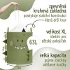 sipo skladaci kos na hracky xl 63 l se snurkou bavlneny dino green 3