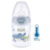 47608 nuk first choice temperature control kojenecka lahev 150 ml blue krokodyl