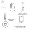 babysensor relax chytry senzor pro deti 0m 5let set s hd kamerou pasek ruka noha 3