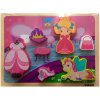 KABI Dětské dřevěné 3D puzzle PRINCEZNA - 30x22cm-1