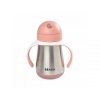 54757 3 beaba hrnek termoizolacni s brckem nerez 250ml pink