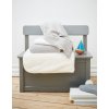 56935 4 babydan hackovana bavlnena deka 100 x 75cm dusty grey tm seda