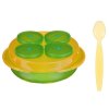 dbb remond dbb baby snack sada 4 misek talir lzice oranzovo zelena 1