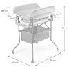 kinderkraft prebalovaci pult s vanickou bubbly grey skladaci 8
