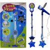 68509 rock star mikrofon pro kluky se stojanem 115cm modry