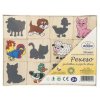 Detoa Pexeso zvířátka a jejich stíny dřevo společenská hra 12ks 3
