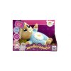 75985 1 teddies medvidek usinacek modry plys 32cm na baterie se svetlem a zvukem v boxu 12m