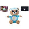 Plyšový Medvídek Usínáček modrý 32cm se světlem a zvukem