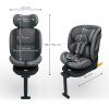 kinderkraft i 360 2 plus grey autosedacka 40 150 cm 8