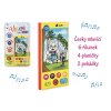vesely mobil telefon plast cesky mluvici 7 5x15cm na baterie se zvukem 2