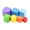 kubus pyramida skladanka plast hranata barevna 7ks 1