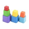 kubus pyramida skladanka plast hranata barevna 7ks 2