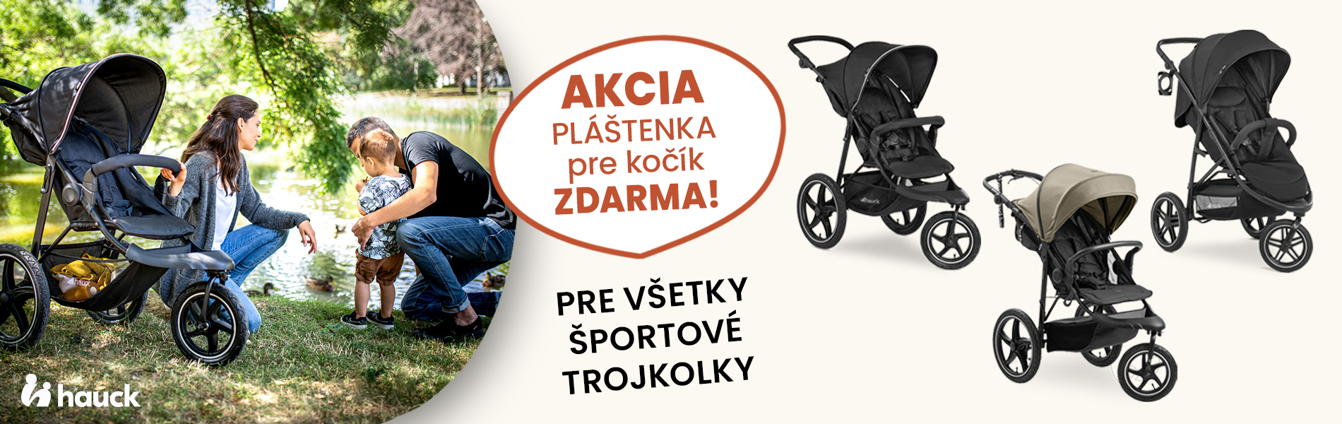 HAUCK športové trojkolky+ darček