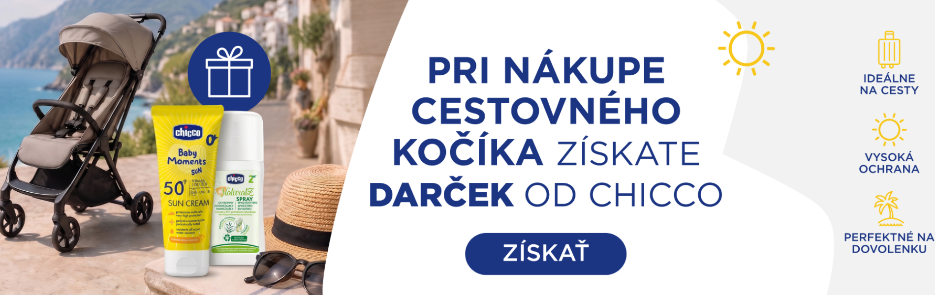 Kočík+darček Chicco