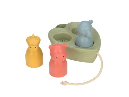 LÄSSIG Boat Toy Set Water Friends 2025 olive