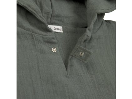 LÄSSIG Muslin Poncho 2025 petrol green