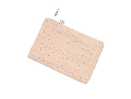 LÄSSIG Muslin Wash Glove Set 3 pcs dots 2025 peach rose