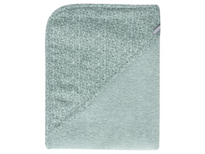 22395 frote uterak s kapucnou bebe jou sepp zeleny