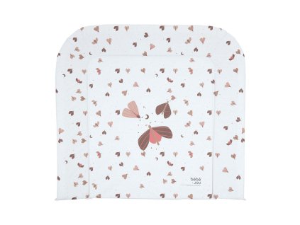 23925 680208 prebalovaci podlozka tristranna bebe jou sweet butterfly 72x77cm ruzova bila