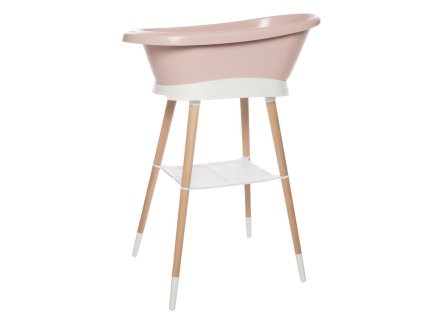 24057 suprava digitalnej vanicky bebe jou sense edition pale pink so stojanom ruzova