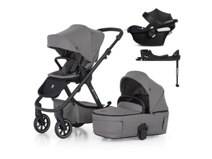 PETITE&MARS SET Kočík 4v1 ICON Dove Grey LITE RWS + CBX By CYBEX Aton B2 i-Size