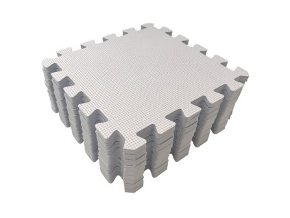 28299 hracia podlozka puzzle silver 90x90 cm