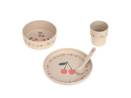 LÄSSIG Dish Set PP/Cellulose Happy Fruits 2025 cherry