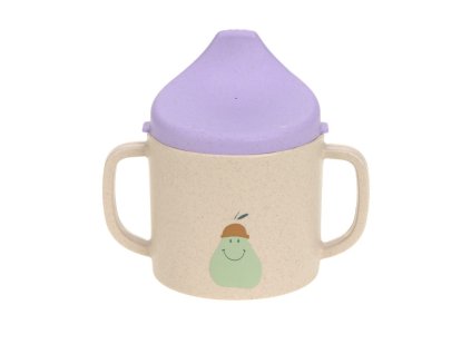 LÄSSIG Sippy Cup PP/Cellulose Happy Fruits 2025 cherry