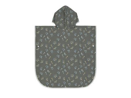 LÄSSIG Beach Poncho 2025 palms deep olive
