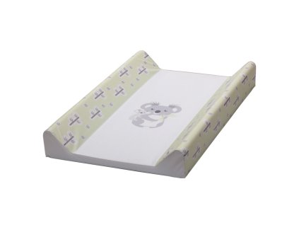 28350 detska prebalovacia podlozka s pevnym dnom cez postielku 80x50cm motiv koala v akcii zeleno siva