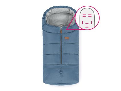 PETITE&MARS Fusak nastaviteľný 3v1 Jibot Horizontal Ocean Blue