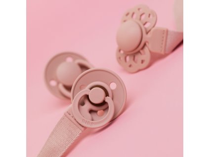 BIBS Loop klip na cumlik Blush2 square