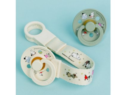 BIBS Moomin Loop klip na cumlik square