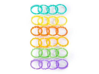 BRIGHT STARTS Hryzačka - C krúžky 24 ks, 0m+