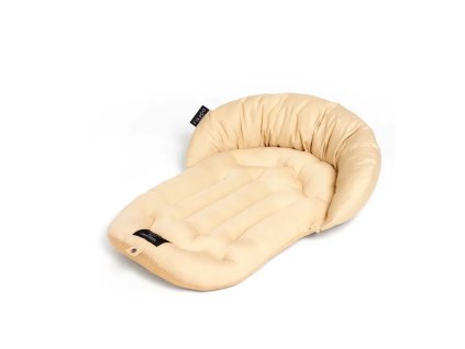 FIKAGO Mäkká podložka s vankúšikom Mushroom Beige M