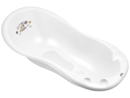 MALTEX Vanička Zebra 100 cm so štupľom a protišmykovou podložkou - white