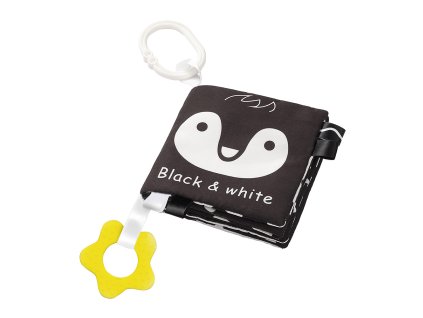 BABYONO Knižka na hranie Black&White